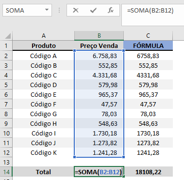 remover espaços excel