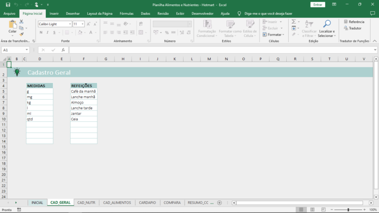 Calculadora de Macros - Excel Genial