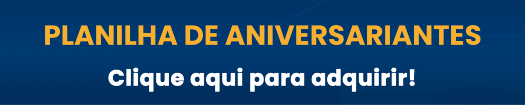 planilha de aniversariantes